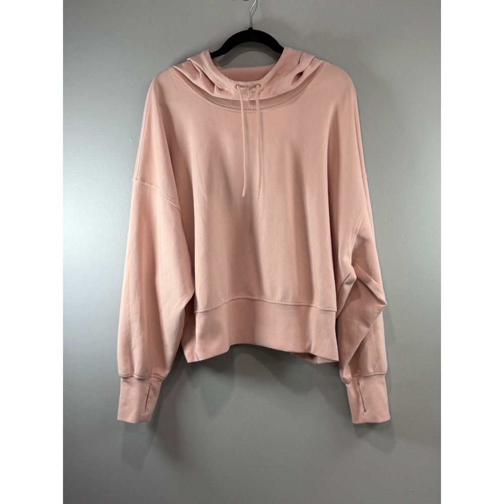 Old Navy Active Dynamic Fleece Hoodie Pink 3X Thumbhole Pullover Sweatshirt